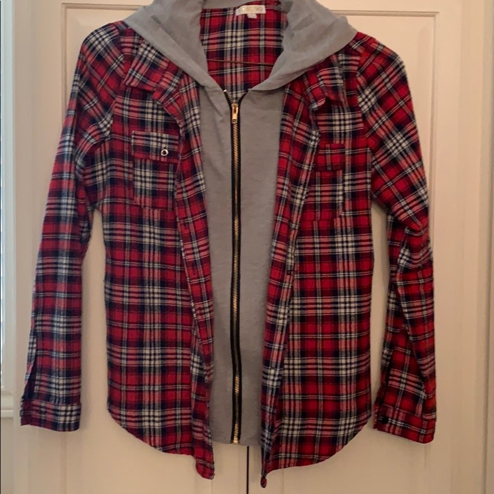 Plaid button down